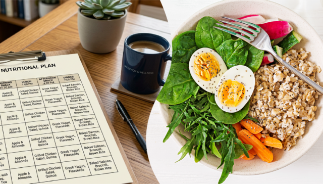 Healthy meal planning and balanced food for bariatric surgery nutrition support before and after surgery.