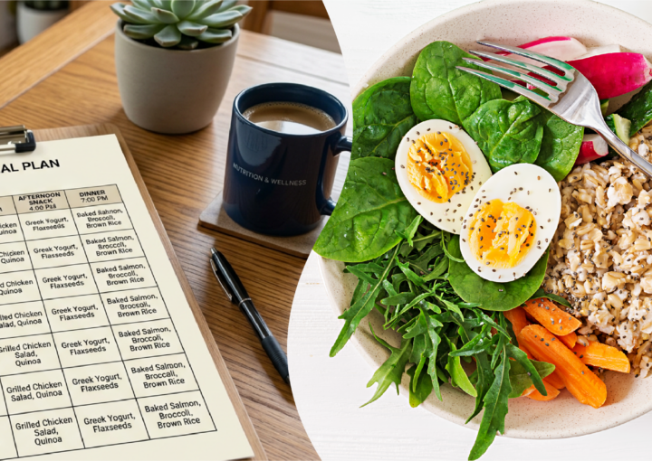 Healthy meal planning and balanced food for bariatric surgery nutrition support before and after surgery.